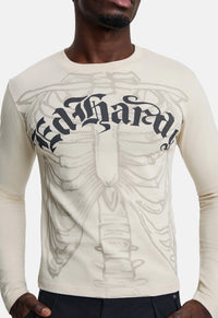 Gothic Skeleton Long Sleeved Top