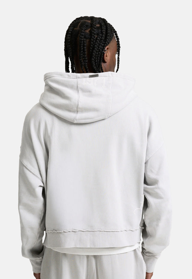 Gothic Skull Boxy Zip Hoodie