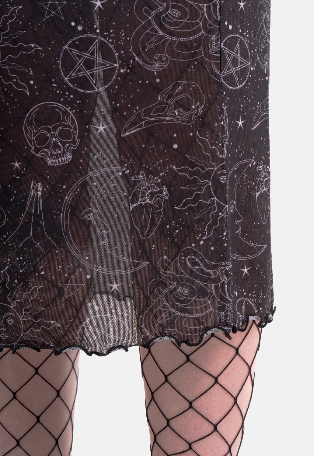 Gracie Cosmic Mesh Midi Skirt