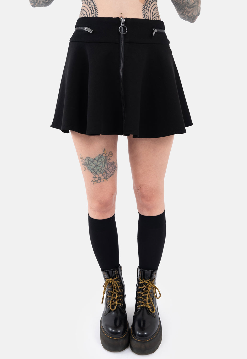 Helena Zip Skater Skirt