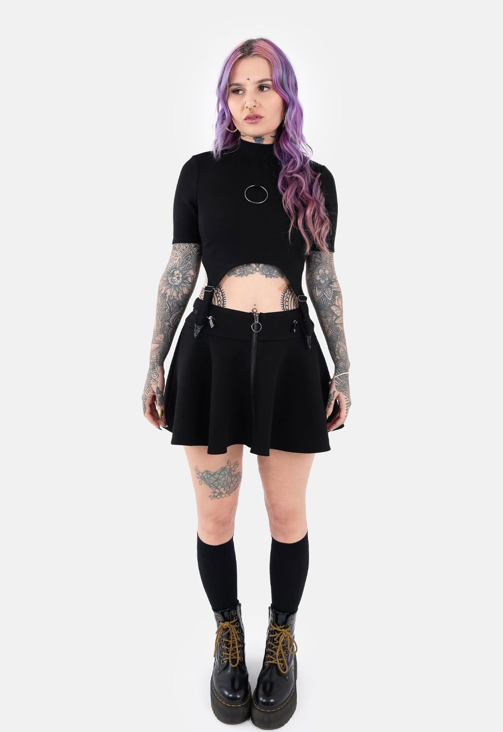 Helena Zip Skater Skirt