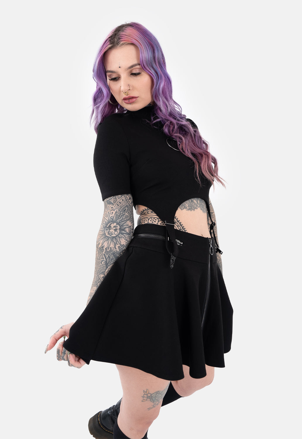 Helena Zip Skater Skirt