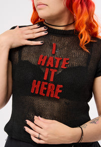 I Hate It Here Knit Tee