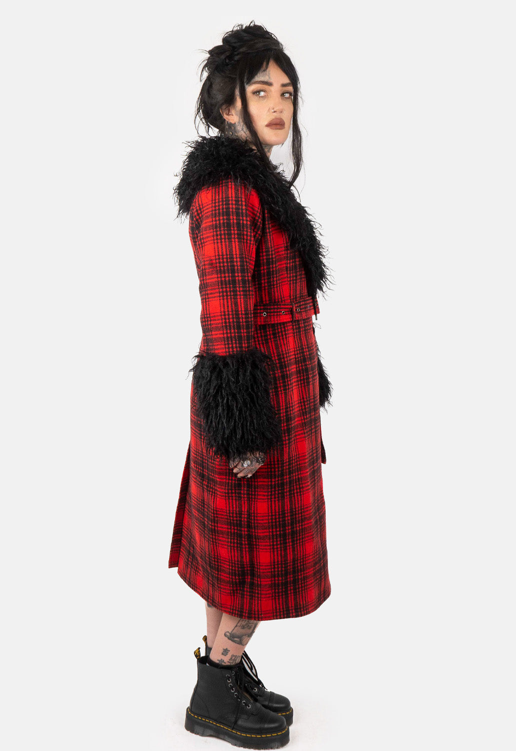 Juliette Faux Fur Trim Coat