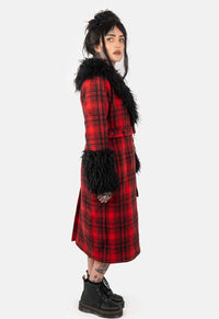 Juliette Faux Fur Trim Coat