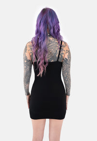 Kali Body Con Slip Mini Dress Blk