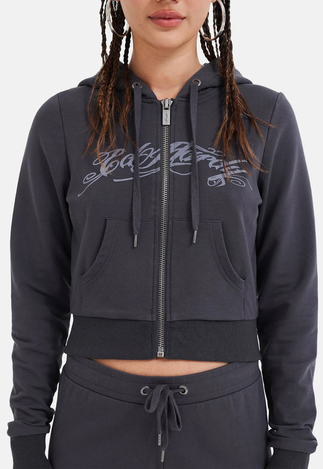 Love Is Mystery Crop Hoodie