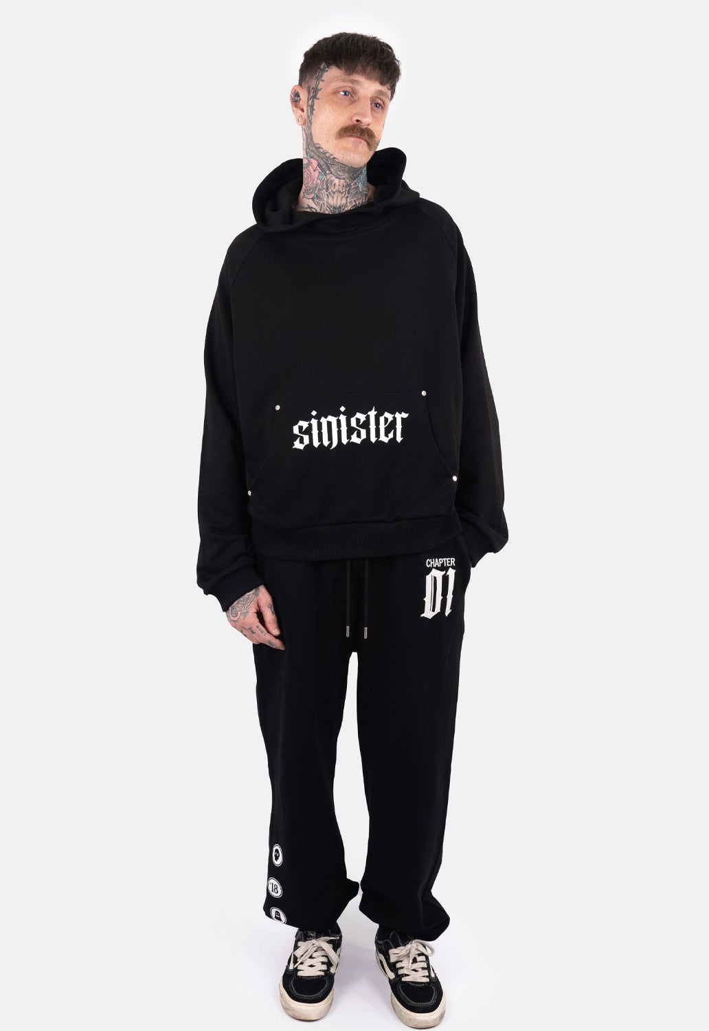 Luca Skull Oversized Hoodie