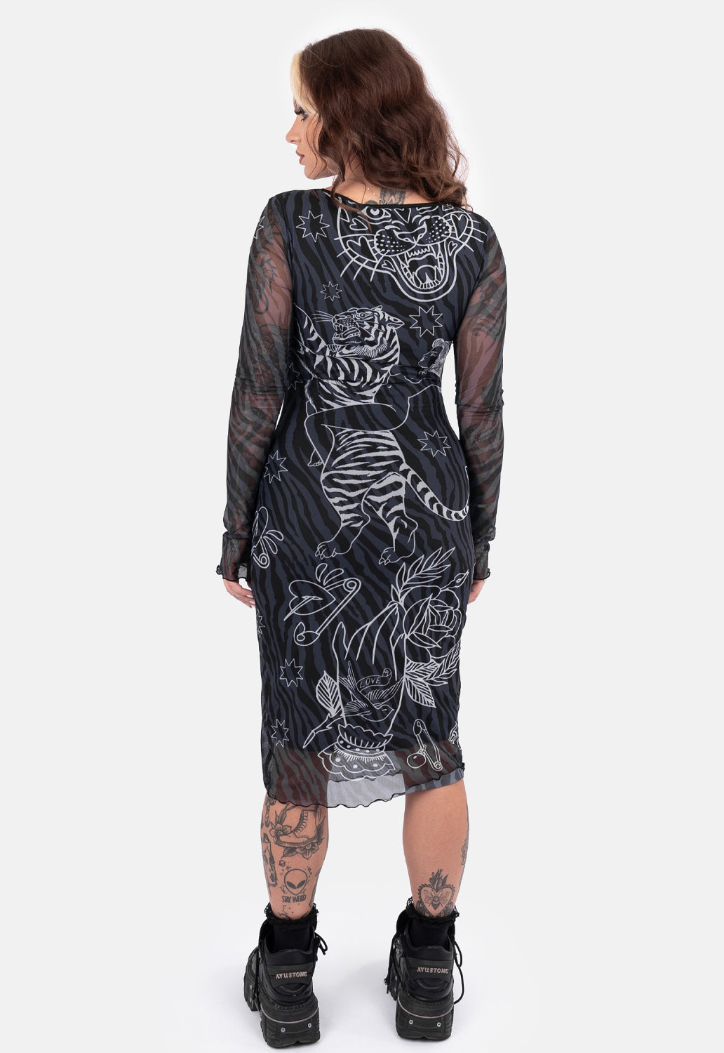 Maisie Print Knee Length Dress