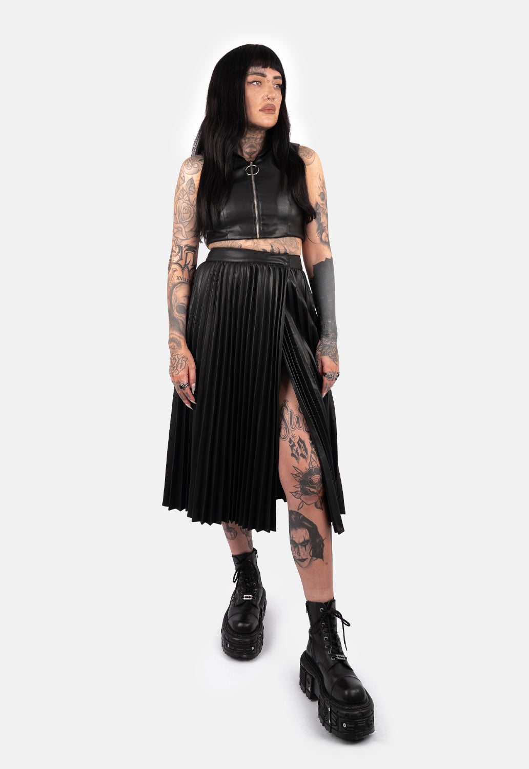 Medea Pleated Maxi Skirt