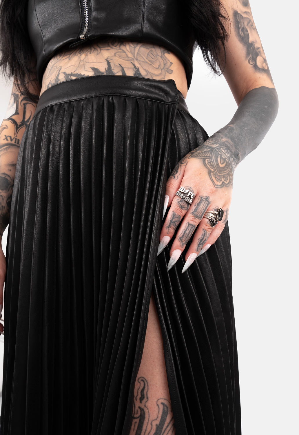 Medea Pleated Maxi Skirt