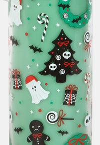 Merry Christmas Cursed Candy Cane Tube Candle