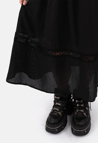 Misty Puff Sleeve Midaxi Dress