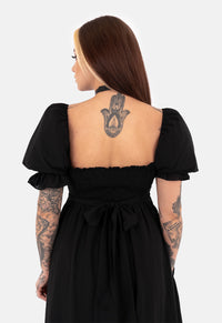 Misty Puff Sleeve Midaxi Dress