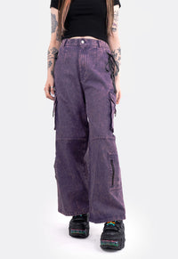 Nebula Lace Up Cargo Trousers