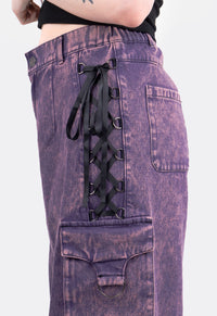 Nebula Lace Up Cargo Trousers