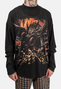 Ozzy Double Layer Long Sleeved Top