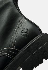 Pallas Black Lace Up Boots