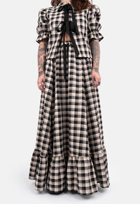 Peaches Ruched Maxi Skirt