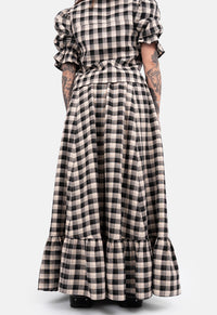 Peaches Ruched Maxi Skirt