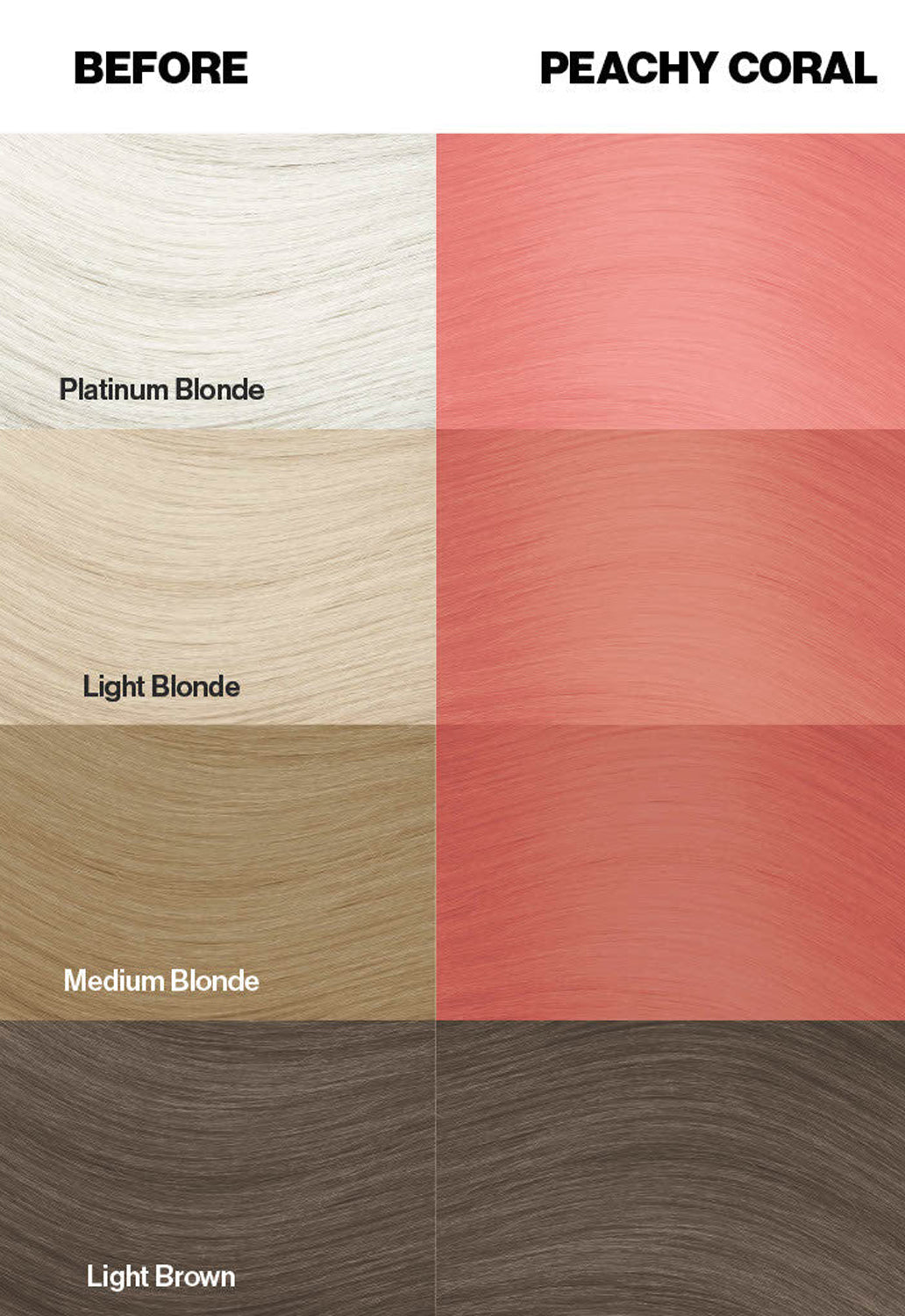Peach Coral Hair Dye
