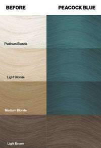 Peacock Blue Hair Dye