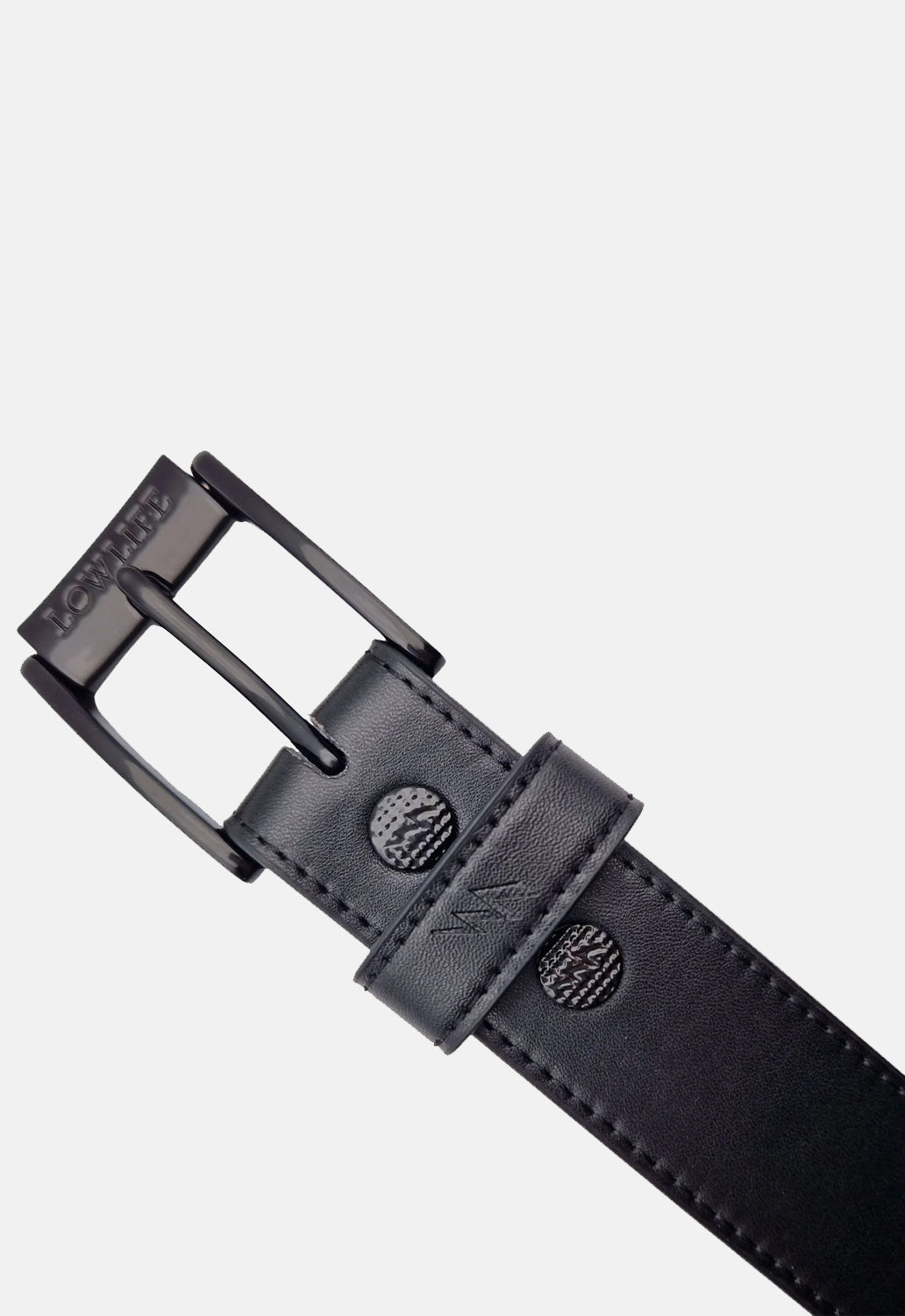 Triple S Studded Leather Belt