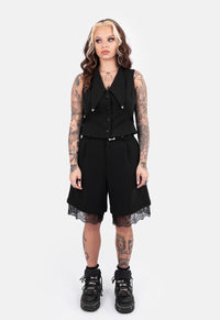 Reena Crop Button Up Vest