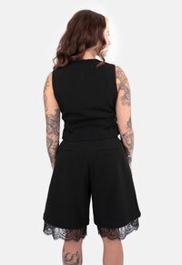 Reena Crop Button Up Vest