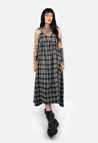 Rowena Check Strap Maxi Dress