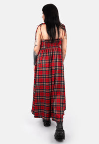 Rowena Check Strap Maxi Dress