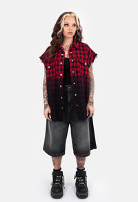 Roxy Oversized Dip Dye Vest