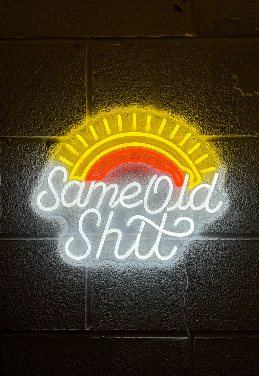 Same Old Shit Neon Wall Light