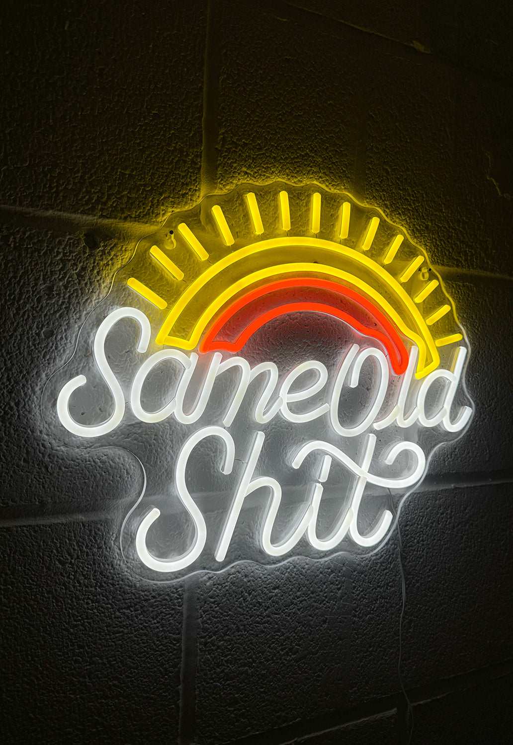 Same Old Shit Neon Wall Light