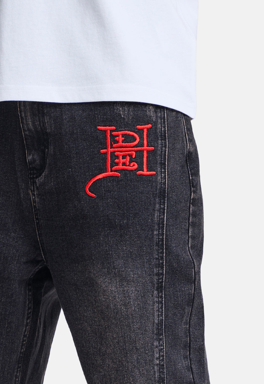 Serpent Skull Graphic Relaxed Jeans