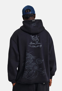 Shadow Graphic Relax Hoodie