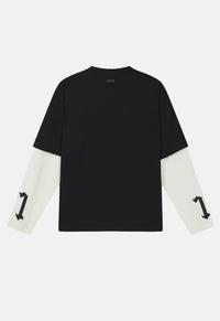 Skull Double Layer Relaxed T-Shirt