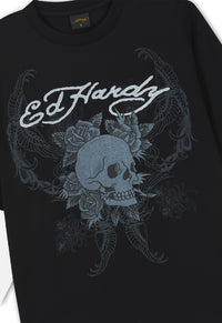 Skull Double Layer Relaxed T-Shirt