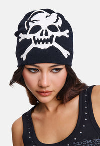 Skull Vegan Beanie
