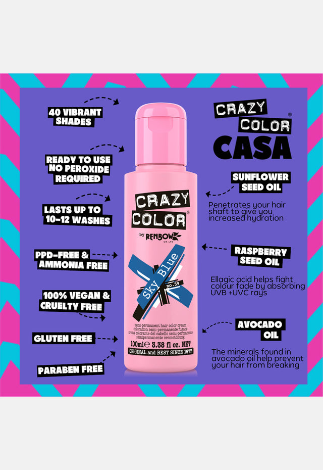 Sky Blue Hair Dye