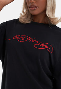 Snake Skull Back Print T-Shirt