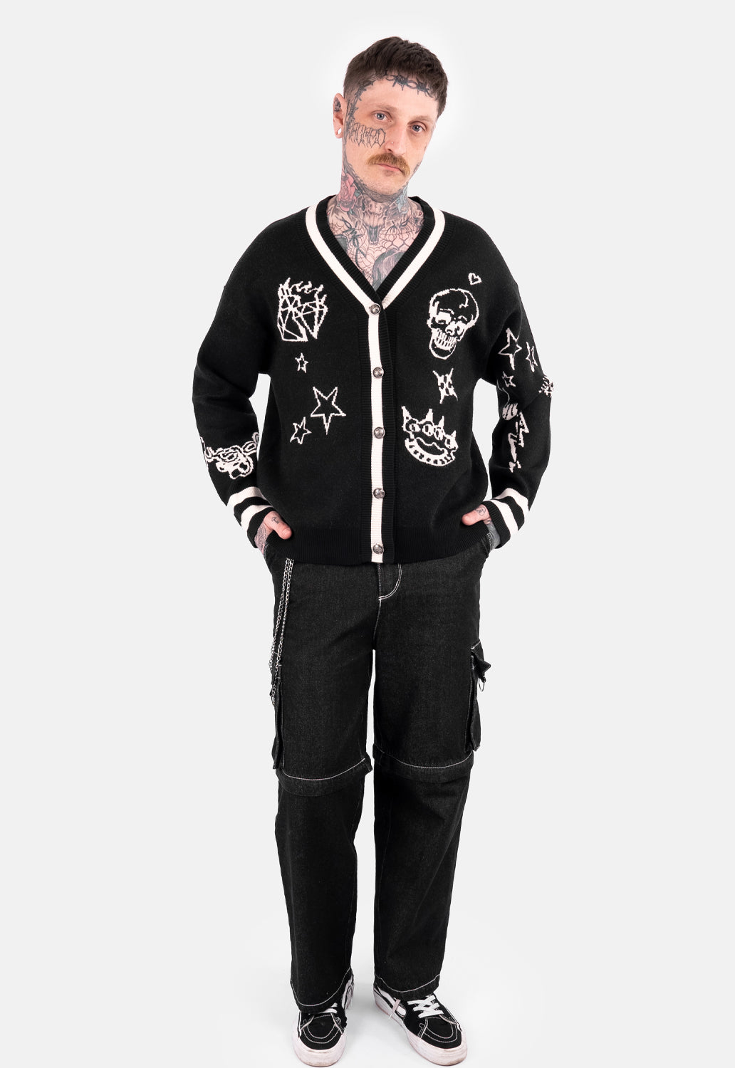 Soren Tattoo Jacquard Cardigan – DMG SCY