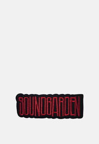Red Text Logo Patch