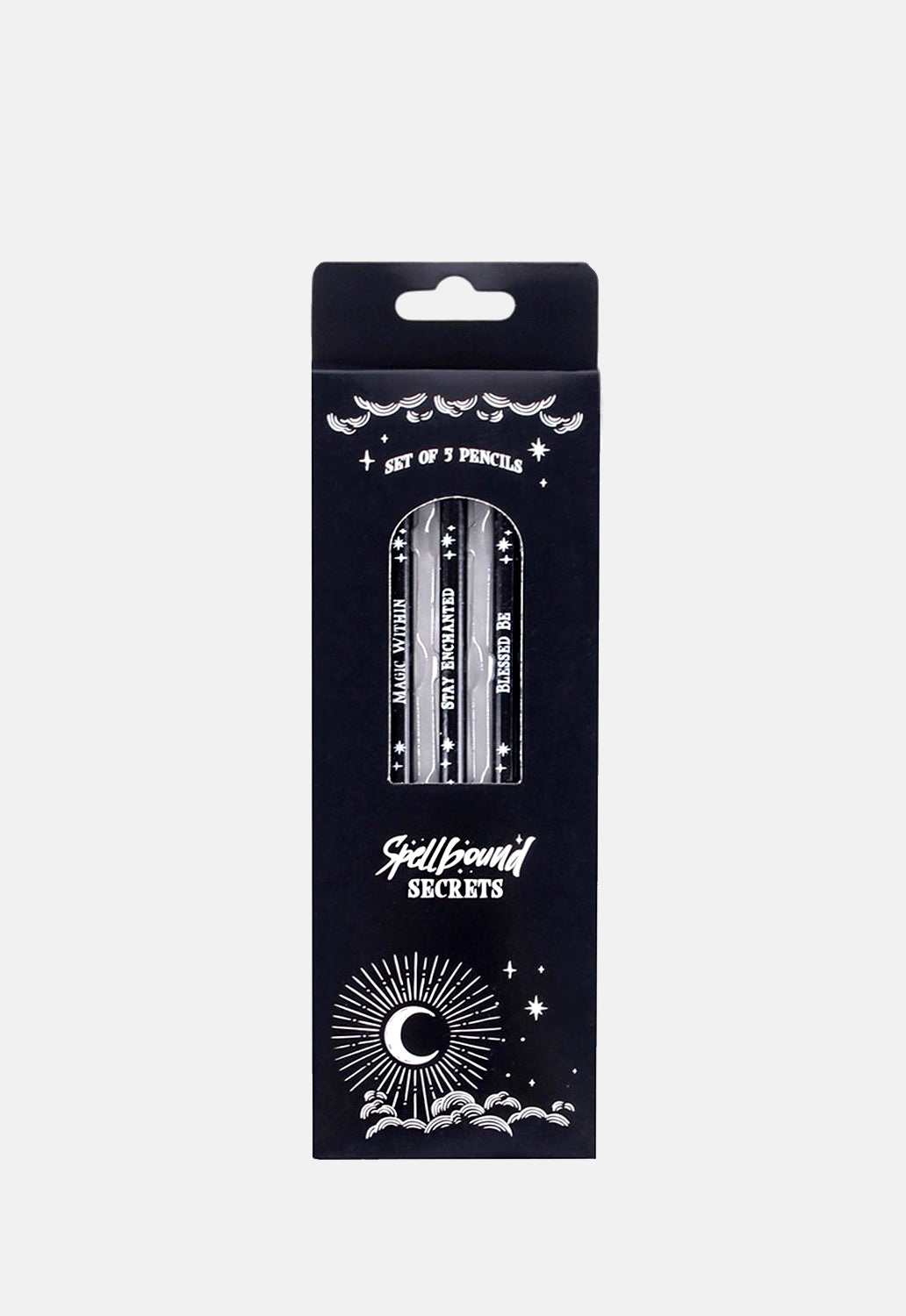 Pack Of 5 Spellbound Secrets Pencils