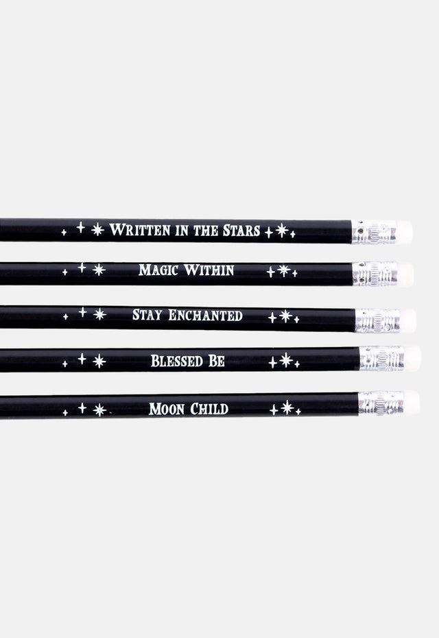 Pack Of 5 Spellbound Secrets Pencils