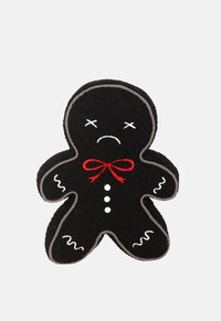 Spooky Gingerbread Man Boucle Cushion