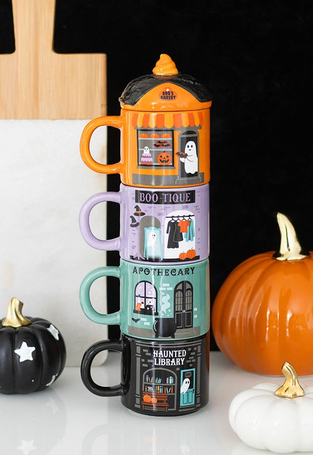 Spooky Street Stacking Mug Set