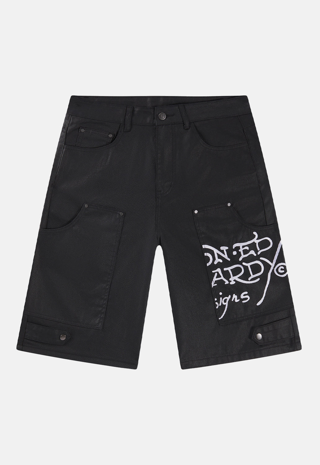 Denim Swallow Biker Jorts