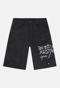 Denim Swallow Biker Jorts