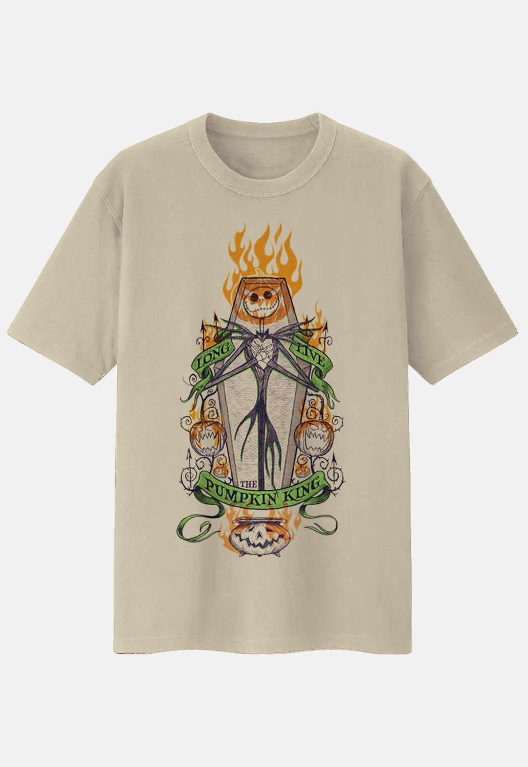 Orange Flame Pumpkin King T-Shirt